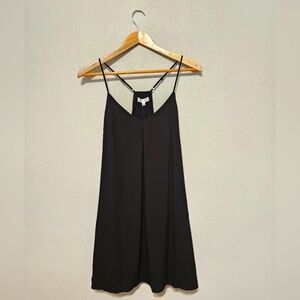 Gianni Bini Black Mini Razor Back Dress Medium NWT